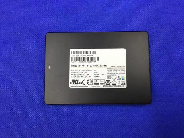 Alt view image 3 of 3 - MZ-7LH7T60 Samsung PM883 7.68TB SATA 6Gbps 2.5" Internal SSD MZ7LH7T6HMLA