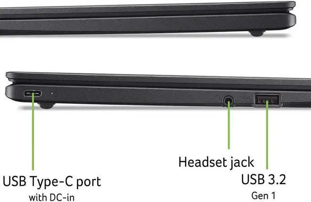 Alt view image 5 of 6 - Acer Chromebook 311 11.6" HD Dual-Core N4500 4GB 64GB eMMC Chrome OS Black
