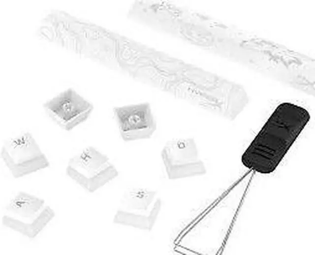 Alt view image 6 of 6 - HyperX Pudding Keycaps 2 - Full Key Set - PBT - White (US Layout)