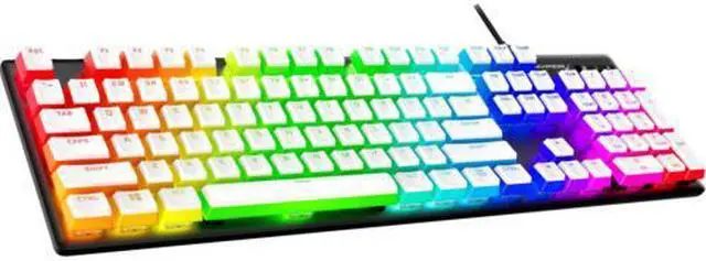 Alt view image 2 of 6 - HyperX Pudding Keycaps 2 - Full Key Set - PBT - White (US Layout)