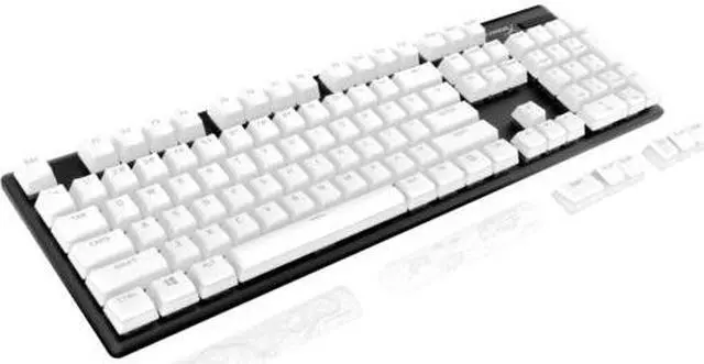 Alt view image 3 of 6 - HyperX Pudding Keycaps 2 - Full Key Set - PBT - White (US Layout)