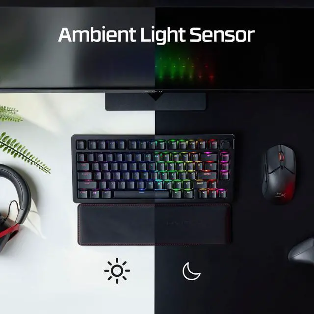 Alt view image 5 of 7 - HyperX Alloy Rise 75 Wireless - Gaming Keyboard