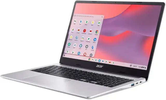 Alt view image 4 of 7 - Acer Chromebook 315 15.6" HD Quad-Core N6000 4GB 128GB eMMC Chrome OS Sleeve