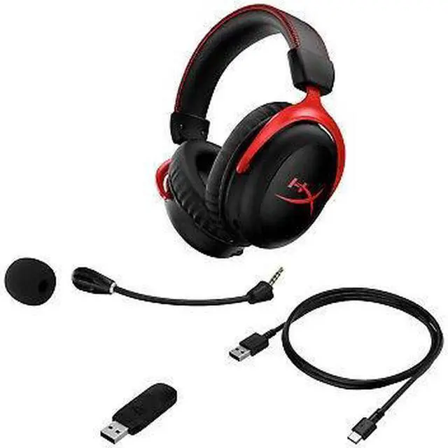 Alt view image 6 of 6 - HyperX Cloud II Wireless - Gaming Headset (Black-Red)