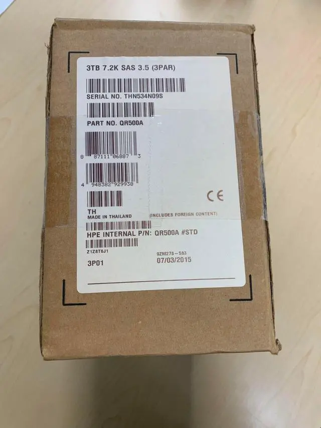 Main image of (NOT FOR HOME PC!) HPE 3Par StorServ 7200 7400 M6720 3TB 6Gb SAS 3.5" LFF Hard Drive QR500A