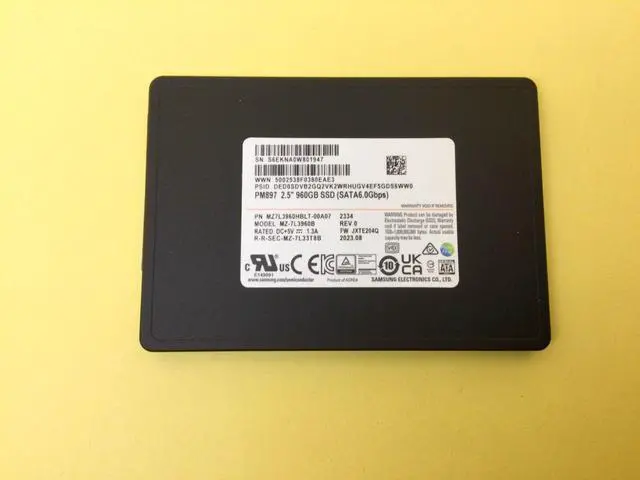 Alt view image 2 of 3 - Samsung PM893 960GB SATA III 6Gbps 2.5" Internal SSD MZ-7L39600 New