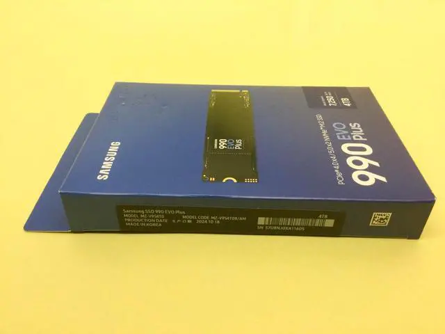 Alt view image 3 of 3 - SAMSUNG 990 EVO Plus 4TB PCIe NVMe M.2 2280 Internal SSD MZ-V9S4T0B/AM New