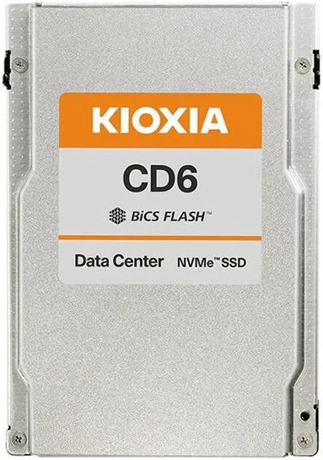 Main image of Kioxia KCD6XVUL6T40 CD6-V 6.4TB NVMe PCIe4x4 2.5" 15mm SIE SSD