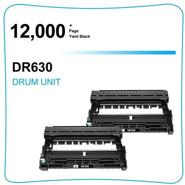Alt view image 5 of 7 - 3 Pack Compatible With Brother DR630 Drum Unit HL-L2320D HL-L2340DW HL-L2360DW