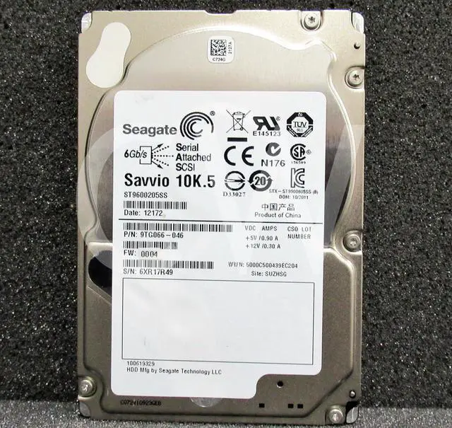 Main image of (NOT FOR HOME PC!) 0-HOURS ST9600205SS 9TG066 Seagate 600GB 10000RPM 6Gbps 2.5" SAS HDD Hard Drive