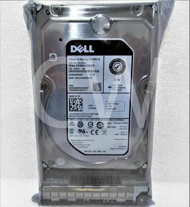 Alt view image 2 of 2 - (NOT FOR HOME PC!) 1V4207-150 Dell 4TB 7.2K SAS 12G LFF Hard Drive