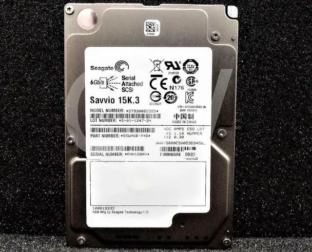 Main image of (NOT FOR HOME PC!) ST9300653SS Seagate 9SW066 300GB 15KRPM 6Gbps 2.5" SAS HDD Hard Drive W/0 HOURS
