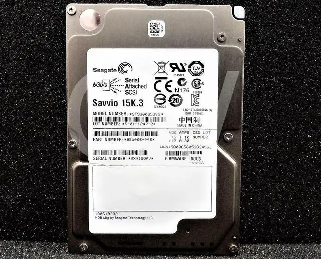 Alt view image 3 of 4 - (NOT FOR HOME PC!) ST9300653SS Seagate 9SW066 300GB 15KRPM 6Gbps 2.5" SAS HDD Hard Drive W/0 HOURS