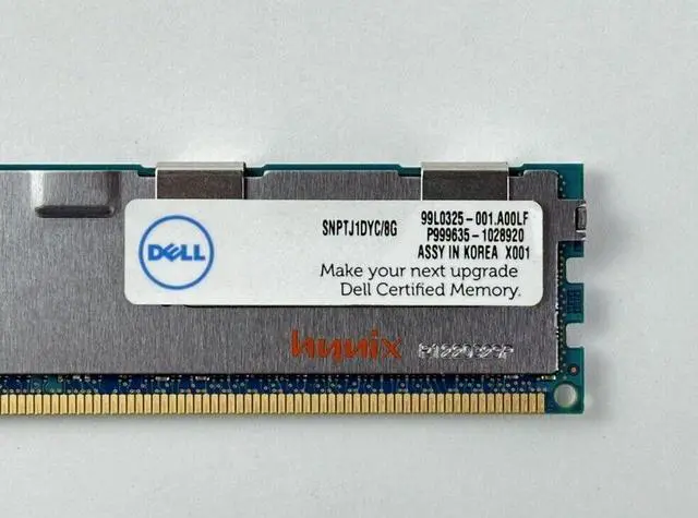 Alt view image 3 of 4 - (NOT FOR HOME PC!) 32GB Lot of 4x Dell 8GB 2Rx4 PC3L-10600R RDIMM ECC RAM Memory Server Hynix LV