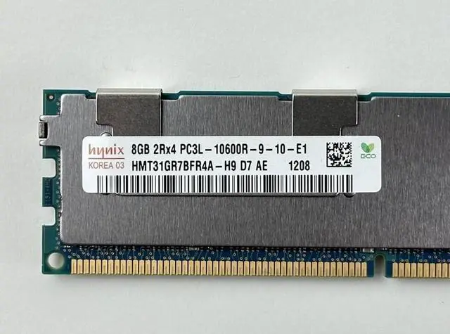 Alt view image 4 of 4 - (NOT FOR HOME PC!) 32GB Lot of 4x Dell 8GB 2Rx4 PC3L-10600R RDIMM ECC RAM Memory Server Hynix LV