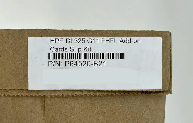 Alt view image 3 of 3 - HPE ProLiant DL325 Gen11 FHFL Add-on Cards Support Kit P64520-B21