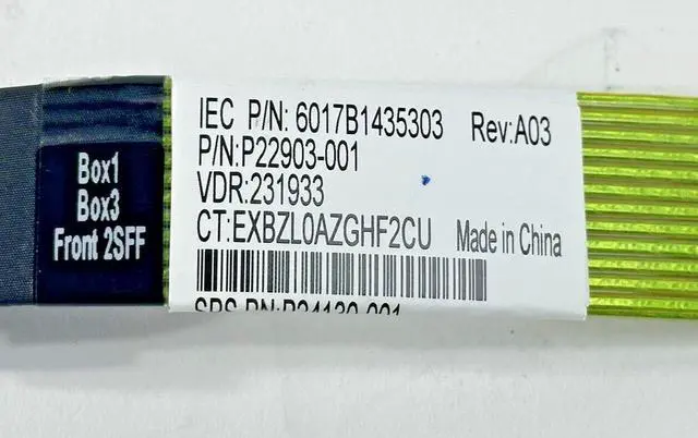 Alt view image 3 of 6 - (NOT FOR HOME PC!) HPE TriMode SFF Cable NVMe/SATA/SAS Bay3 to PCI-e/AROC/Port 7B Cable DL380 DL385