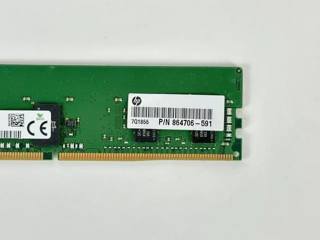Alt view image 4 of 6 - (NOT FOR HOME PC!) HP 1x 8GB 1Rx8 PC4-2666V-R Reg RDIMM DDR4 ECC RAM Memory 864706-591