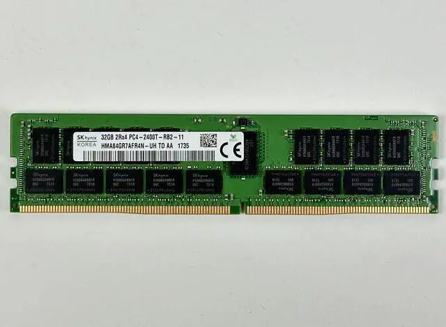 Alt view image 2 of 4 - (NOT FOR HOME PC!) SK Hynix 1x 32GB 2Rx4 PC4-2400T-R ECC Registered RDIMM DDR4 Server RAM Memory