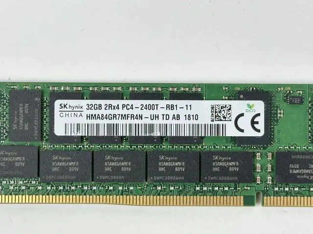 Alt view image 3 of 4 - (NOT FOR HOME PC!) SK Hynix 1x 32GB 2Rx4 PC4-2400T-R ECC Registered RDIMM DDR4 Server RAM Memory