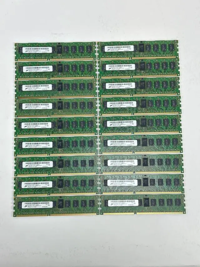 Main image of (NOT FOR HOME PC!) Micron 72GB Lot of 18x 4GB 1Rx4 PC3L-10600R ECC RDIMM DDR3 1333 MHz RAM Memory