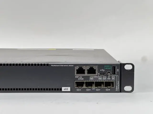 Alt view image 2 of 6 - HPE FlexNetwork 5130 24G 4SFP+ 1-Slot HI Switch 24x Gigabit 4x 10GbE 2x Fans L3