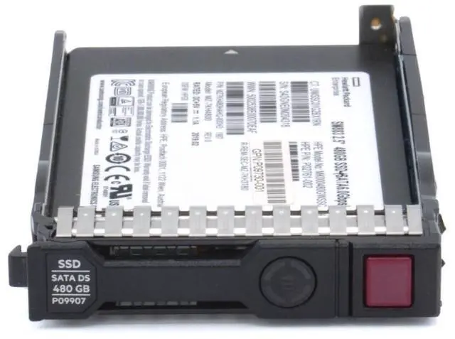 Alt view image 4 of 5 - 99+% HPE P09907-001 480GB SATA 6G MU Mixed Use SFF MLC SC DS SSD 3.5DWPD 3000TBW
