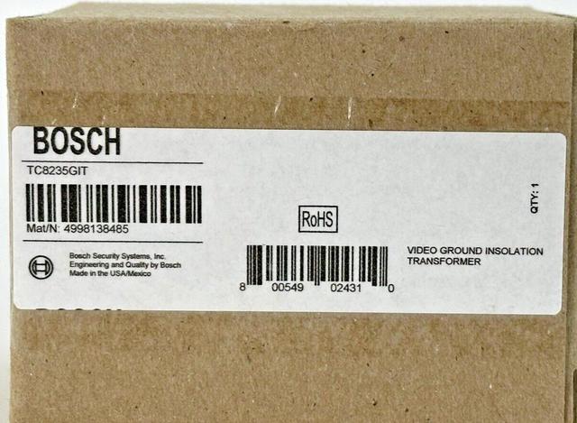 Alt view image 3 of 4 - Bosch TC8235GIT Ground Loop Isolation Transformer for Video/Data Lines 75Ohm BNC