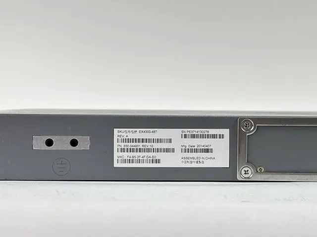 Alt view image 2 of 7 - Juniper EX4300-48T-AFO Switch 48x BASE-T 4x QSFP+ 2x PSU 350W AFO Front-to-back