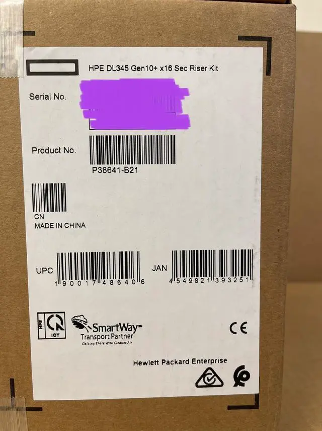 Main image of HPE ProLiant DL345 Gen10 Plus x16 Secondary Riser Kit "Secondary Riser 2" FHFL