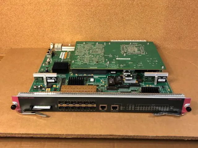 Alt view image 3 of 7 - HPE FlexNetwork JD224A 7500 384 Gbps Fabric Module 12x SFP Ports Salience VI-GE