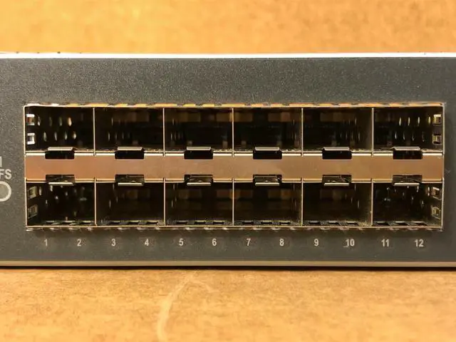 Alt view image 6 of 7 - HPE FlexNetwork JD224A 7500 384 Gbps Fabric Module 12x SFP Ports Salience VI-GE