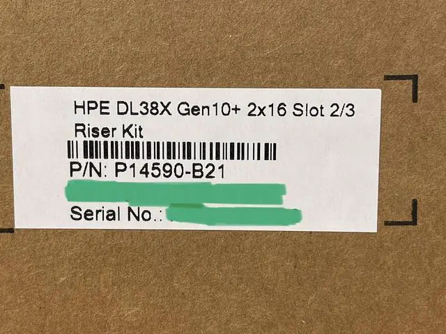 Alt view image 5 of 5 - HPE DL38X DL380 DL385 Gen10 Plus and V2 2x16 Slot 2/3 PCI-e 4.0 Riser Kit GPU
