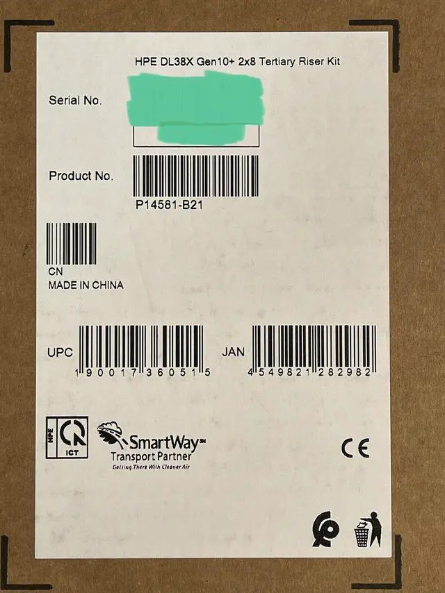Alt view image 3 of 4 - HPE DL38X DL380 DL385 Gen10+ Plus and V2 x8/x8 PCI-e 4.0 Tertiary Riser Kit GPU