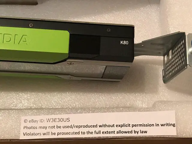 Alt view image 7 of 7 - nVIDIA Tesla K80 GPU Accelerator Card 24GB vRAM Machine Deep Learning AI