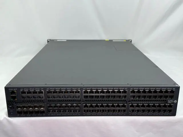 Alt view image 3 of 7 - HPE FlexFabric A5830AF-96G Ethernet Switch 96x 1G RJ45 10x 10G SFP+ 1x PSU Fans