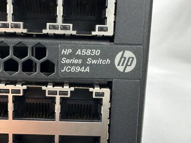Alt view image 4 of 7 - HPE FlexFabric A5830AF-96G Ethernet Switch 96x 1G RJ45 10x 10G SFP+ 1x PSU Fans