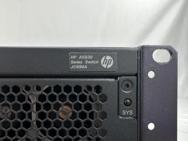 Alt view image 6 of 7 - HPE FlexFabric A5830AF-96G Ethernet Switch 96x 1G RJ45 10x 10G SFP+ 1x PSU Fans