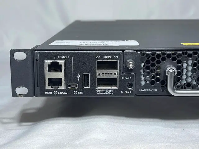 Alt view image 4 of 7 - HPE FlexFabric 5930 2QSFP+ 2-slot L3 Switch 1x PSU 2x Back to Front Fan Kit
