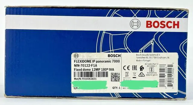 Alt view image 6 of 7 - Bosch NIN-70122-F1A Flexidome IP 12MP 180 deg IVA Panoramic Camera Fixed Dome MP