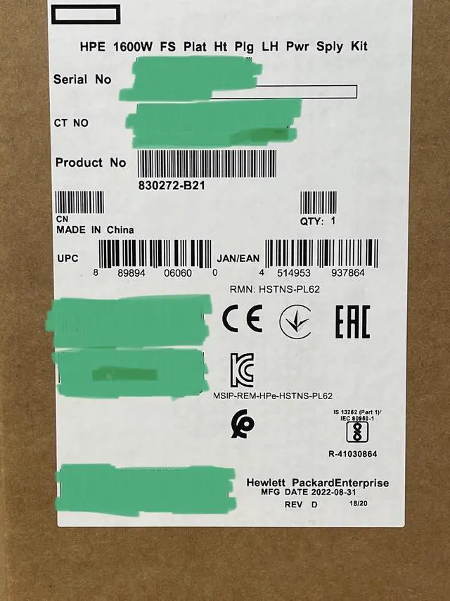 Alt view image 5 of 6 - HPE DL385 Gen10/Plus/V2 CPU Kit AMD EPYC 7F72 24 Core 3.2GHz w/Heatsink+2x Fans