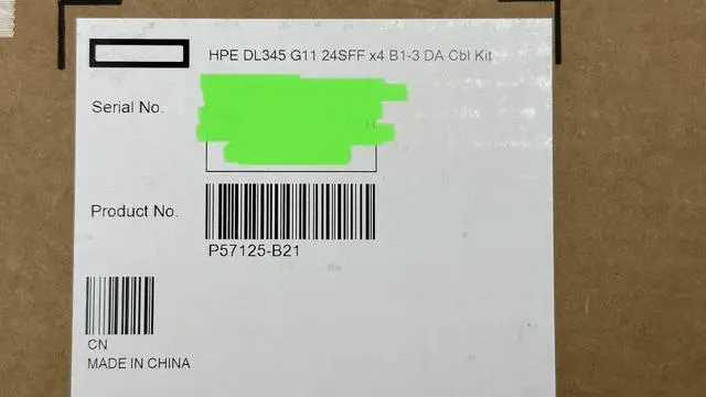 Alt view image 3 of 4 - HPE DL345 Gen11 24SFF x4 NVMe Box 1-2-3 Direct Attach Cable kit P57125-B21 DA