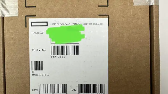 Alt view image 3 of 4 - HPE DL345 Gen11 24SFF x4 NVMe Box 1-2-3 Type-p Controller Cable kit P57128-B21