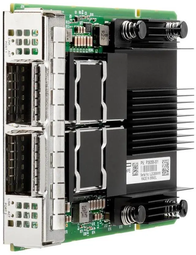 Alt view image 2 of 5 - HPE 200Gb HDR QSFP56 2P OCP3 x16 Ethernet/InfiniBand Network Adapter NIC PCIe4