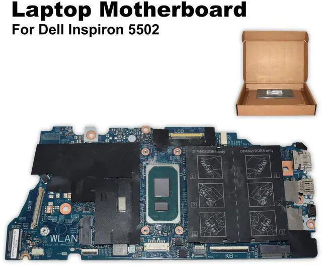 Alt view image 2 of 7 - Dell Inspiron 5502 Motherboard i7-1165G7 2.8GHz Quad-Core Integrated GPU W3XW5