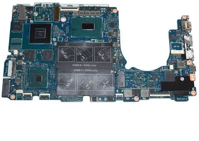 Alt view image 3 of 5 - Dell Vostro 15 7590 Motherboard Core i7-9750H 2.6GHz GTX 1050 3GB GDDR5 M01WJ
