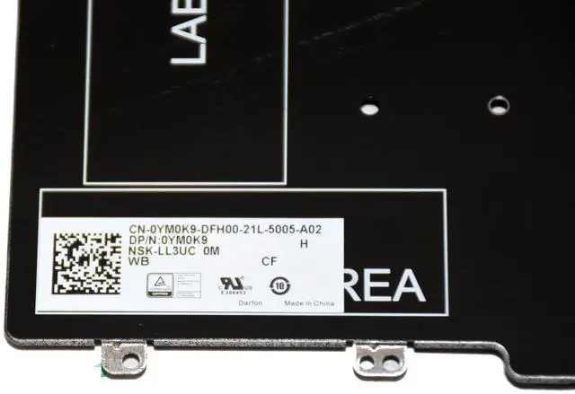 Alt view image 5 of 6 - Dell Latitude E5550 Precision 15 3510 7510 French Canadian Laptop Keyboard YM0K9