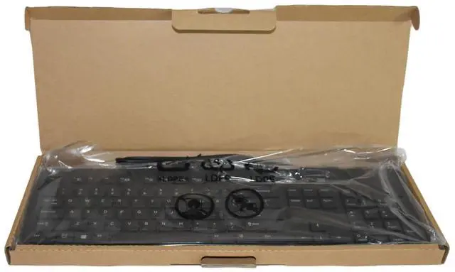Alt view image 4 of 7 - Lot 2 HP Business Slim USB Keyboard Black SK2120 KU1469 Wired QWERTY 803181-001