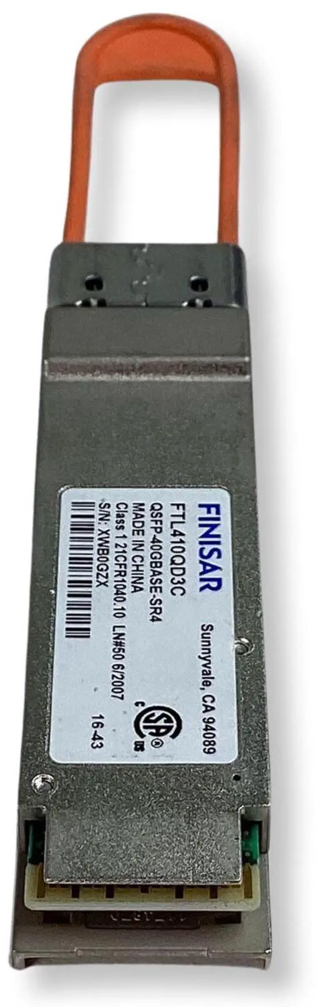 Alt view image 3 of 7 - Lot of 20 Finisar 40BASE-SR4 MMF 850nm MPO 400m QSFP+ Transceiver FTL410QD3C