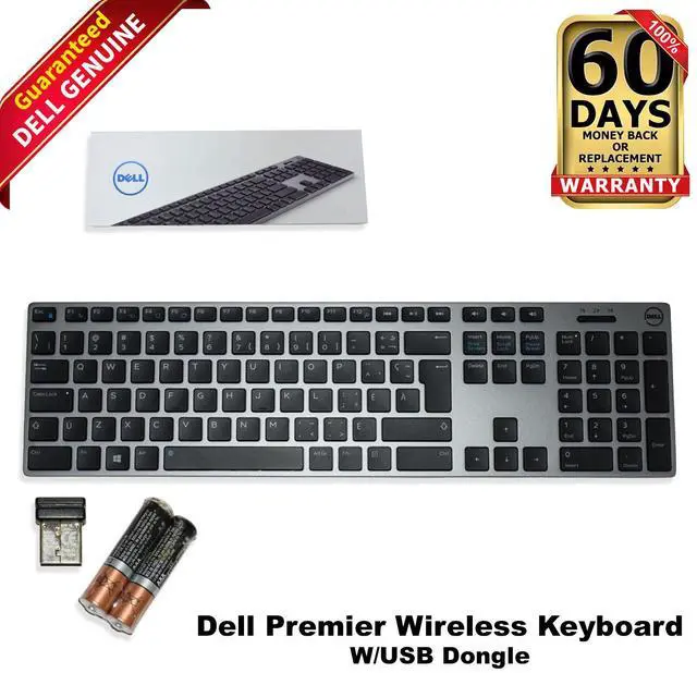 Main image of Dell WK717 Premier Wireless Bluetooth Keyboard with USB Receiver *FRENCH LAYOUT*